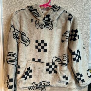 NWOT Disney Car Gray Fleece Hoodie 4T